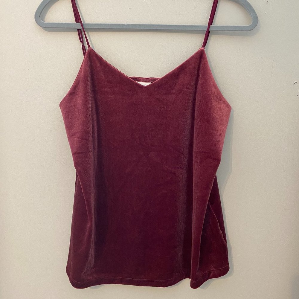 Velvet Maroon Tank Top